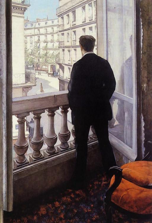Gustave Caillebotte Young Man at His Window (nn02) oil painting image